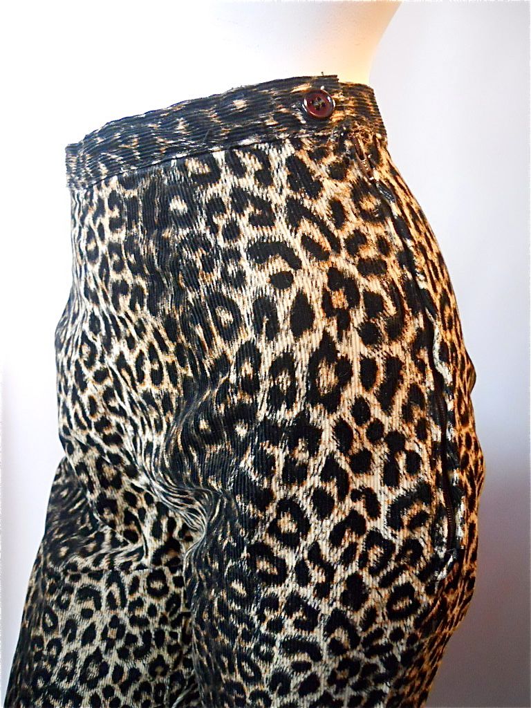 leopard capri pants